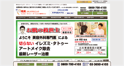 Desktop Screenshot of irezumi.seibi-skincare.jp
